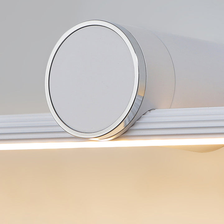 Applique Murale Moderne Minimaliste Long Cylindre en Aluminium et Fer avec LED pour Salle de Bain 