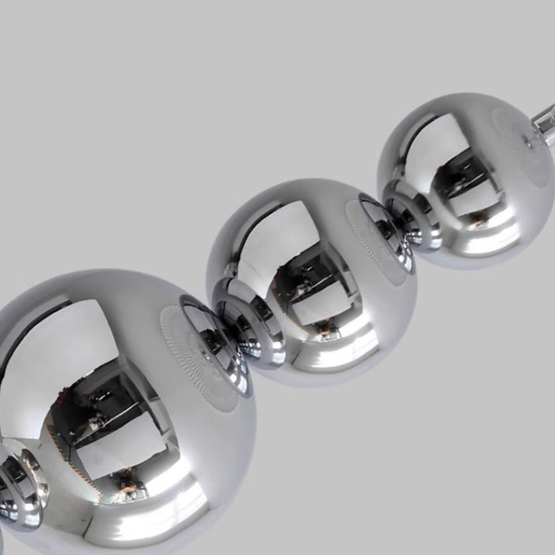 Lustre suspendu contemporain nordique rond boule de lave en fer et acrylique à 1 lumière pour salon 