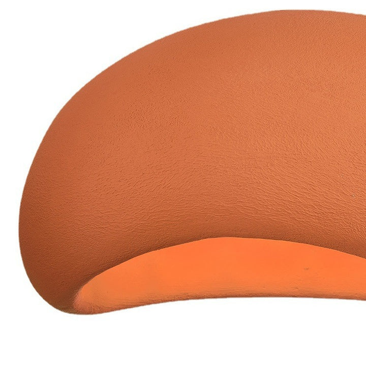 Zeitgenössische nordische ovale Bogen-Pendelleuchte aus hochdichtem Polystyrol mit 1 Licht für Wohnzimmer 