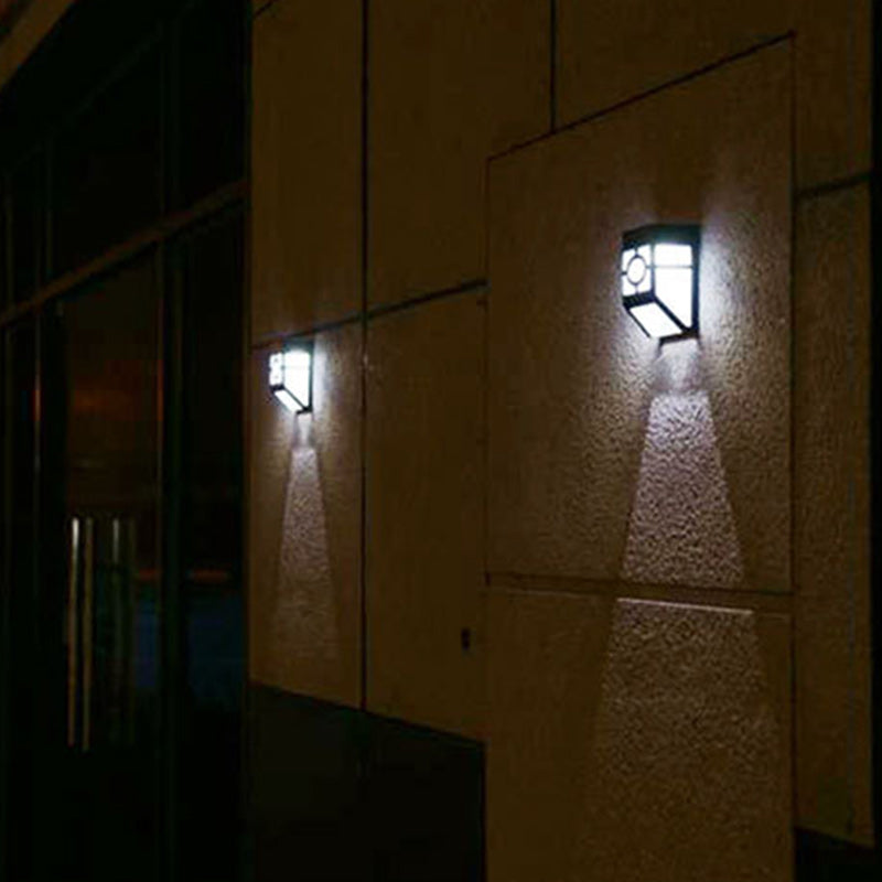 مصباح حائط LED مستطيل الشكل بسيط حديث مصنوع من ABS وPP وPC لتراس خارجي 