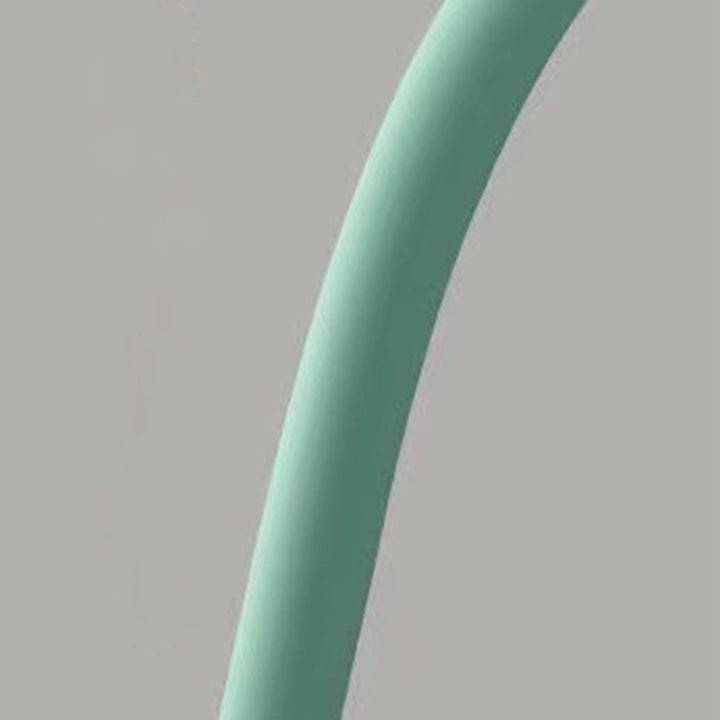 Lampe de table 1 lumière moderne minimaliste en forme de corne ronde avec porte-stylo en fer et silicone pour chambre 