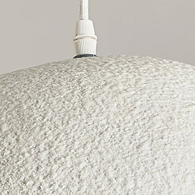 Contemporary Vintage Irregular Round Clouds Iron Resin 1-Light Pendant Light For Living Room