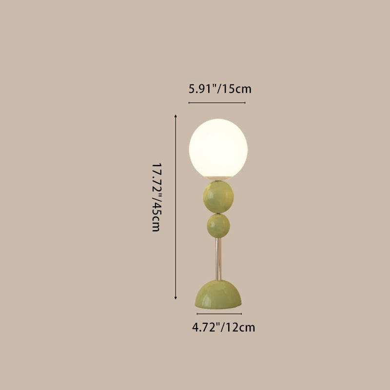 Moderne minimalistische Multi Orb Eisen Kunststoff 1-Licht Tischlampe für Schlafzimmer 