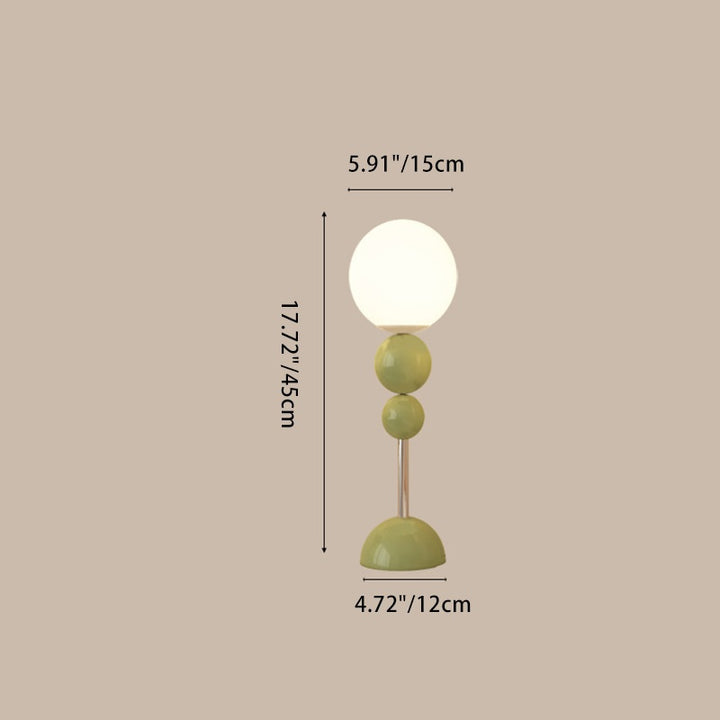 Moderne minimalistische Multi Orb Eisen Kunststoff 1-Licht Tischlampe für Schlafzimmer 