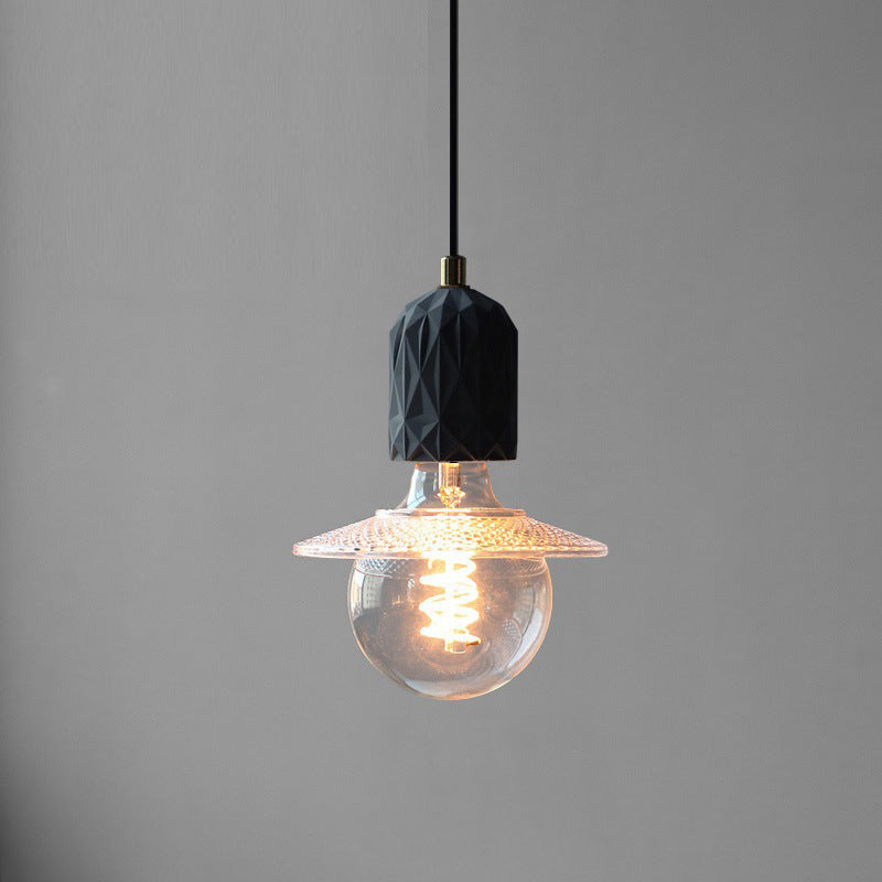 Zeitgenössische industrielle Kuppel Zylinder Zement 1-Licht Pendelleuchte für Wohnzimmer 