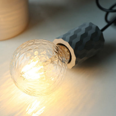 Zeitgenössische industrielle Kuppel Zylinder Zement 1-Licht Pendelleuchte für Wohnzimmer 