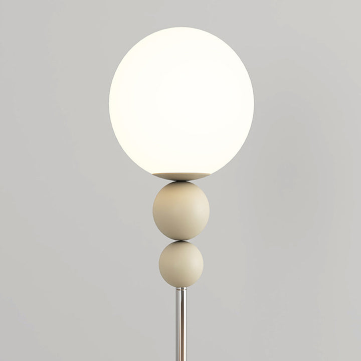 Lampadaire moderne minimaliste rond en fer et plastique à 1 lumière pour salon 