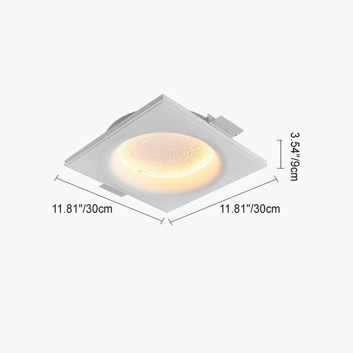 Applique murale LED en plâtre de fer rond minimaliste moderne pour salon 