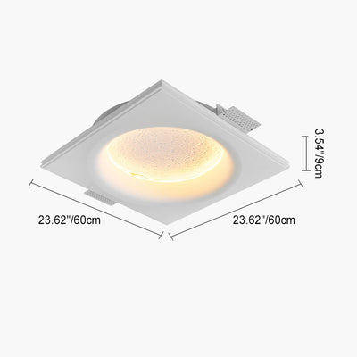 Modern Minimalist Round Moon Iron Plaster LED Wall Sconce Lamp For Living Room