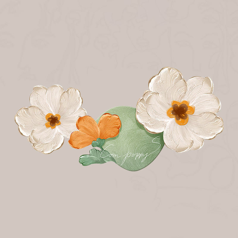 Moderne Art Deco Ölgemälde Blume Acryl LED Wand Leuchte Lampe Für Wohnzimmer 
