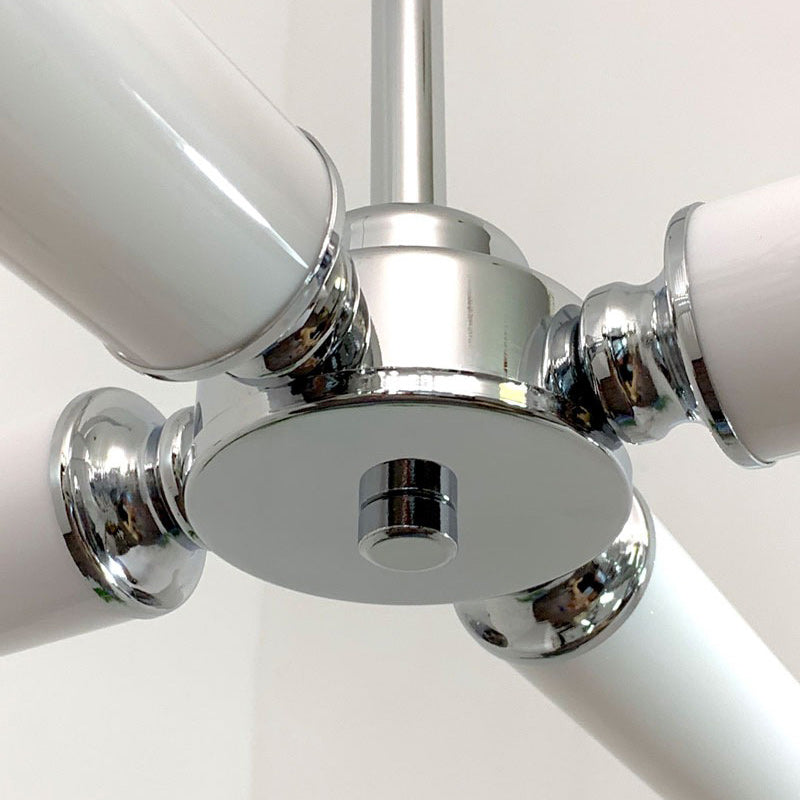 Suspension LED en verre cylindrique nordique contemporain pour salon 