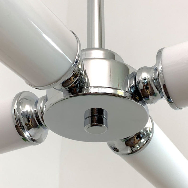 Suspension LED en verre cylindrique nordique contemporain pour salon 