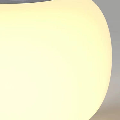 ضوء خارجي LED حديث بسيط مقاوم للماء محمول بيضاوي الشكل من الحديد بظل PE للحديقة 