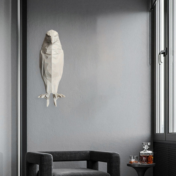 現代的なクリエイティブ3DプリントのワシミミズクプラスチックLEDウォールランプ、リビングルーム用 