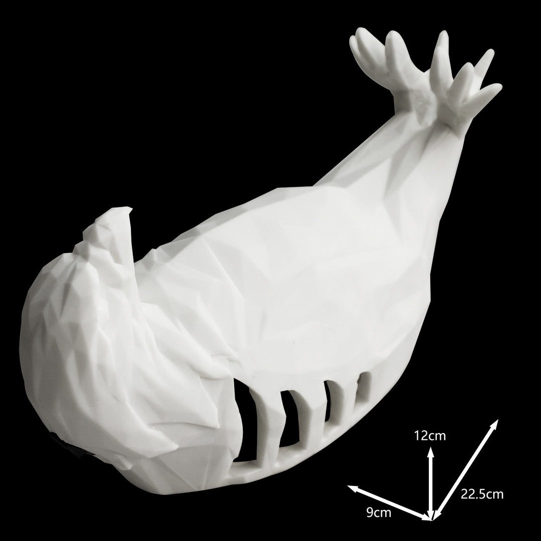 Contemporary Creative 3D Printed Eagle Owl Plastic LED Wall Sconce Lamp For Living Room