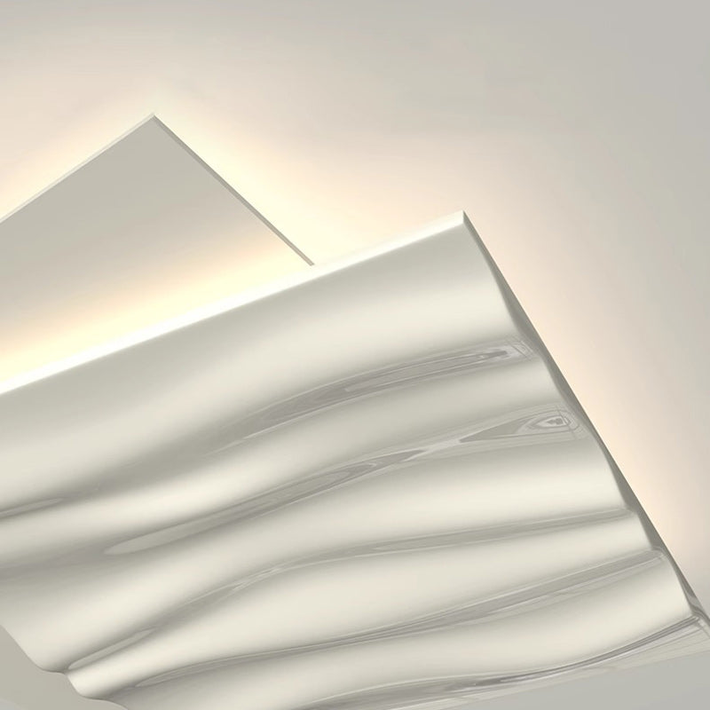 Moderno Minimalista Triángulo Redondo Cuadrado Rectángulo Ola Hardware Policarbonato LED Montaje Empotrado Luz de Techo Para Dormitorio 