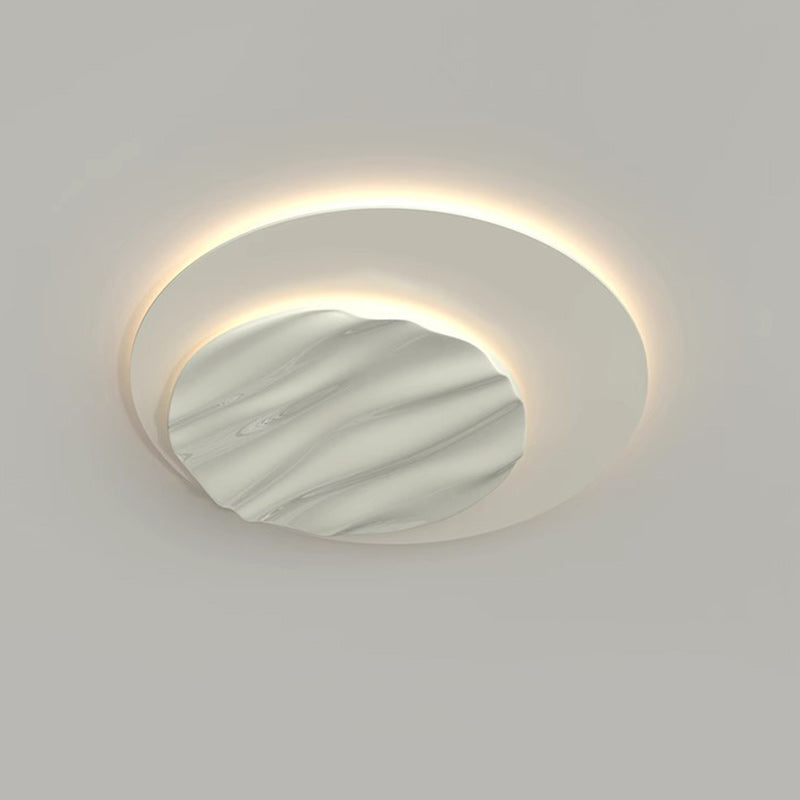 Moderno Minimalista Triángulo Redondo Cuadrado Rectángulo Ola Hardware Policarbonato LED Montaje Empotrado Luz de Techo Para Dormitorio 