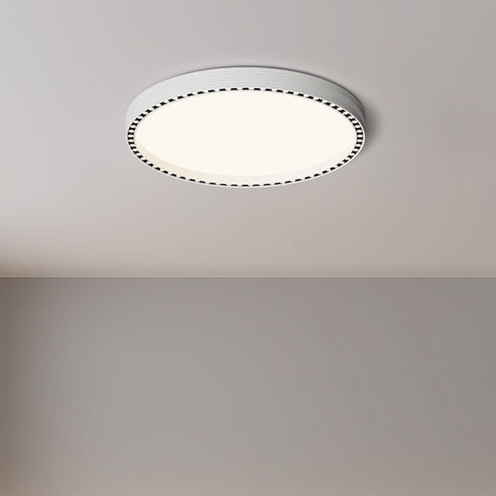 Moderne minimalistische runde aushöhlen Loch Aluminium Eisenrahmen LED Unterputz Deckenleuchte für Schlafzimmer 