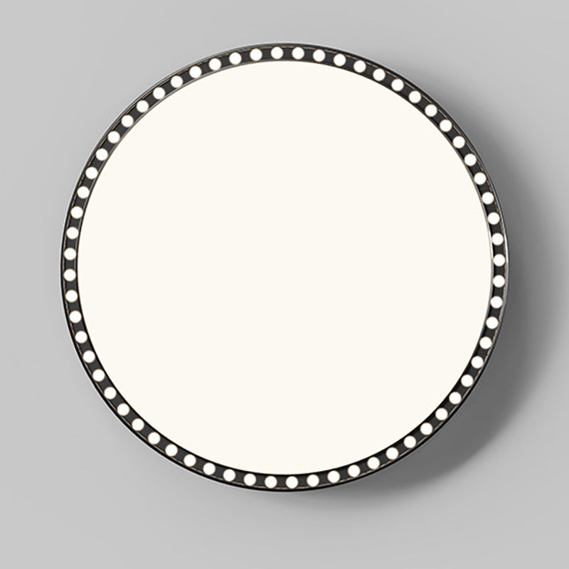 Moderne minimalistische runde aushöhlen Loch Aluminium Eisenrahmen LED Unterputz Deckenleuchte für Schlafzimmer 