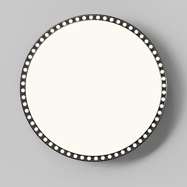 Moderne minimalistische runde aushöhlen Loch Aluminium Eisenrahmen LED Unterputz Deckenleuchte für Schlafzimmer 