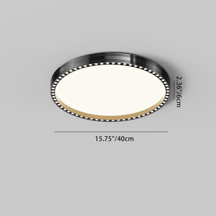 Moderne minimalistische runde aushöhlen Loch Aluminium Eisenrahmen LED Unterputz Deckenleuchte für Schlafzimmer 