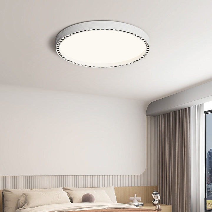 Moderne minimalistische runde aushöhlen Loch Aluminium Eisenrahmen LED Unterputz Deckenleuchte für Schlafzimmer 