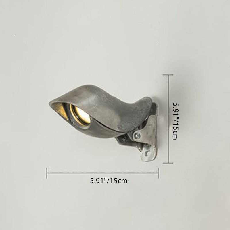 مصباح حائط LED من الألومنيوم بشكل طائر دائري مقاوم للماء للاستخدام الصناعي المعاصر للفناء الخارجي 