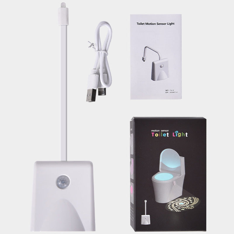 Modern Simplicity Sensible Rectangle PC Shade LED Toilet Light Night Light For Bathroom
