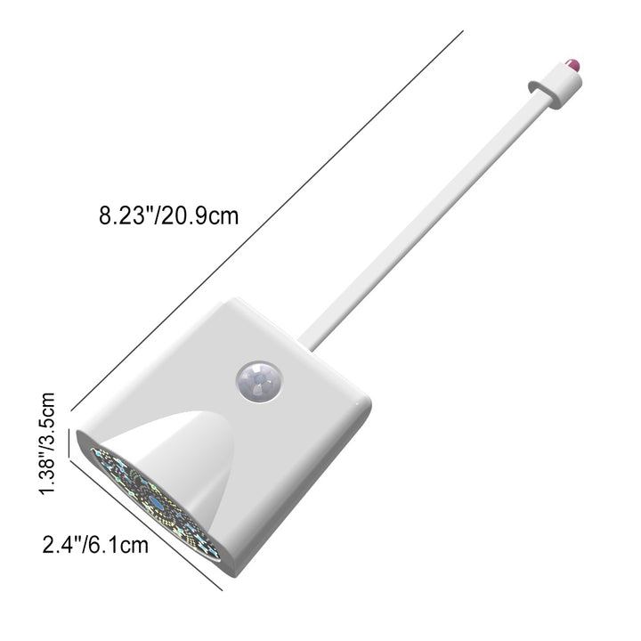 Modern Simplicity Sensible Rectangle PC Shade LED Toilet Light Night Light For Bathroom