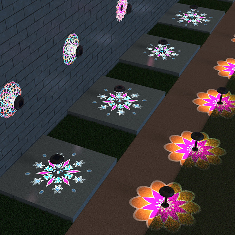 Lumière paysagère extérieure LED étanche moderne et simple, avec prise de terre ronde en PP PS, pour jardin 