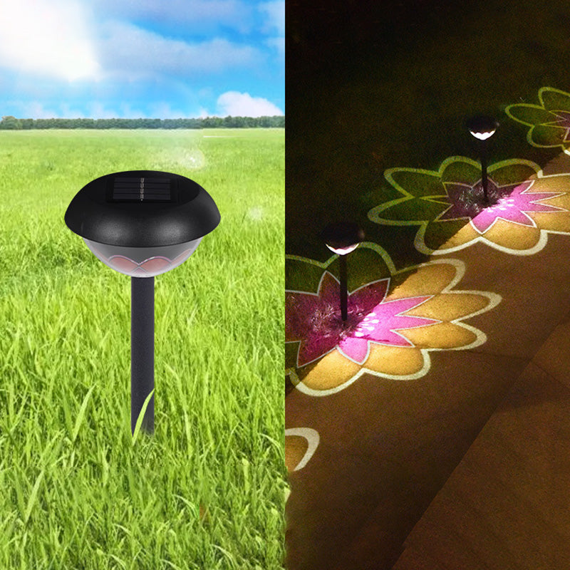 Lumière paysagère extérieure LED étanche moderne et simple, avec prise de terre ronde en PP PS, pour jardin 