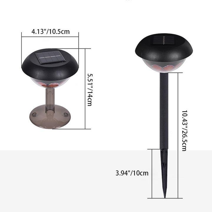 Lumière paysagère extérieure LED étanche moderne et simple, avec prise de terre ronde en PP PS, pour jardin 