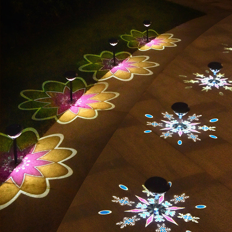 Lumière paysagère extérieure LED étanche moderne et simple, avec prise de terre ronde en PP PS, pour jardin 