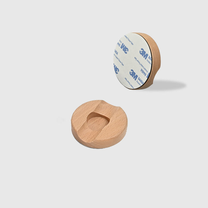 Luz nocturna LED de sensor recargable cilíndrica minimalista moderna de madera y plexiglás para dormitorio 