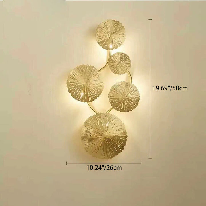 Applique Murale Moderne de Luxe en Acier Inoxydable avec Branche Ronde et Feuille, 4/5/6/8 Lumières pour Salon 