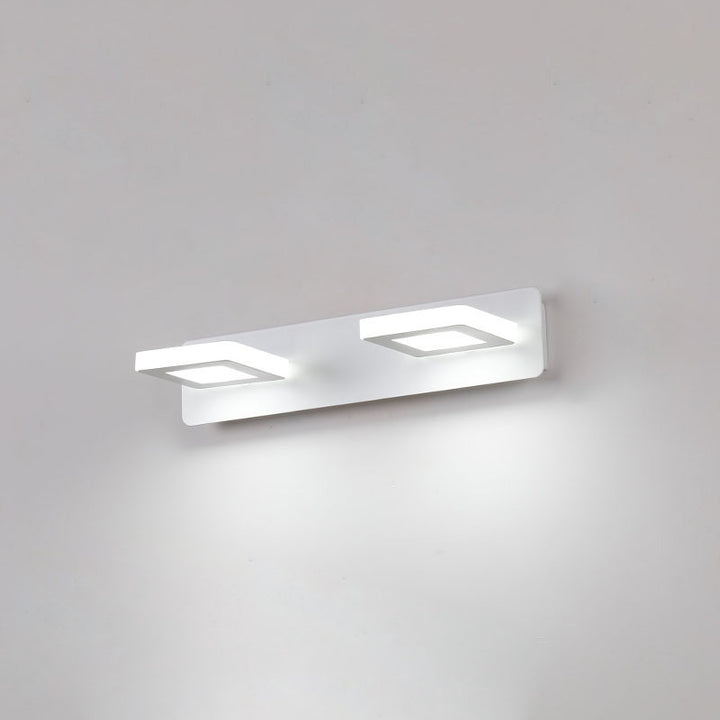 Moderne minimalistische Rechteck rund quadratisch Eisen Acryl LED Eitelkeit Licht Wandleuchte Lampe für Badezimmer 