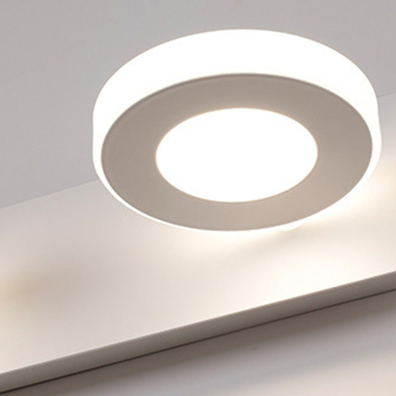 Moderne minimalistische Rechteck rund quadratisch Eisen Acryl LED Eitelkeit Licht Wandleuchte Lampe für Badezimmer 