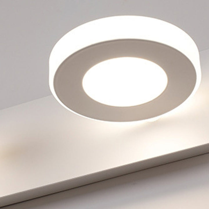 Moderne minimalistische Rechteck rund quadratisch Eisen Acryl LED Eitelkeit Licht Wandleuchte Lampe für Badezimmer 