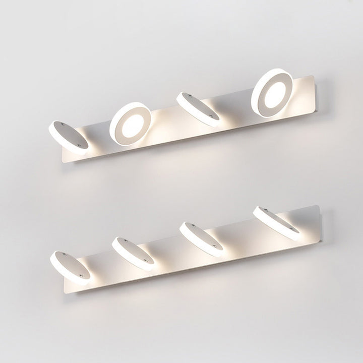 Moderne minimalistische Rechteck rund quadratisch Eisen Acryl LED Eitelkeit Licht Wandleuchte Lampe für Badezimmer 
