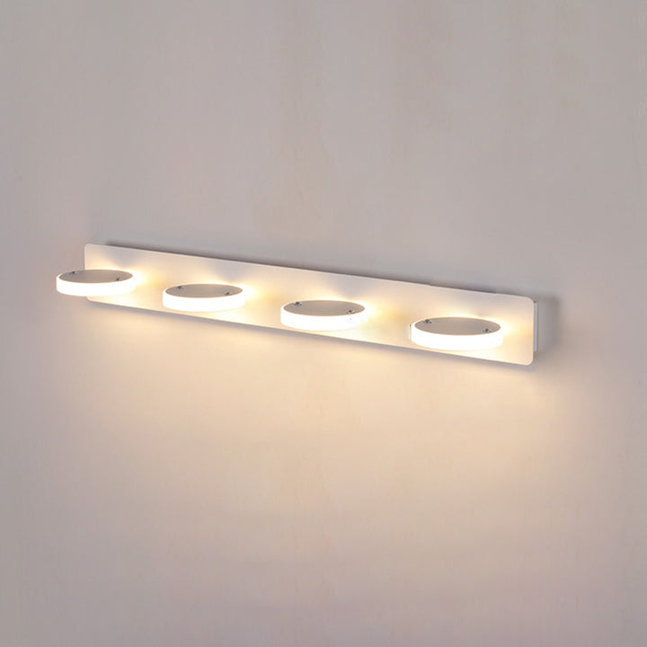 Moderne minimalistische Rechteck rund quadratisch Eisen Acryl LED Eitelkeit Licht Wandleuchte Lampe für Badezimmer 