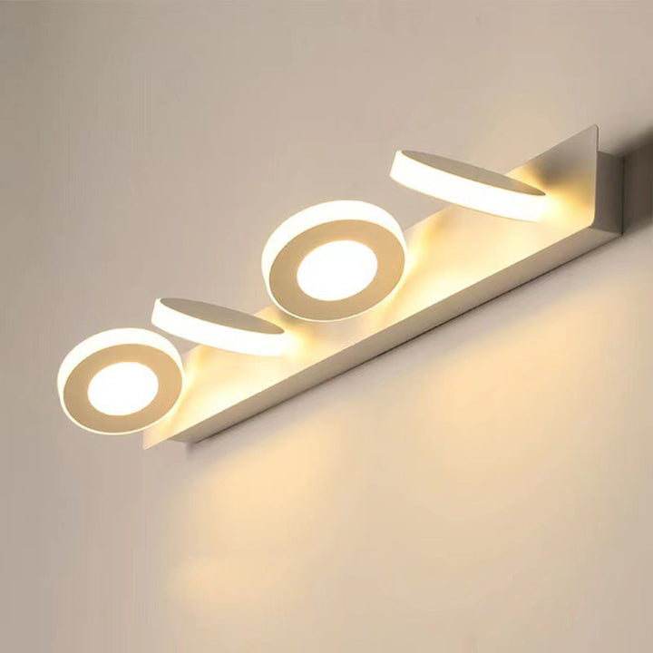 Moderne minimalistische Rechteck rund quadratisch Eisen Acryl LED Eitelkeit Licht Wandleuchte Lampe für Badezimmer 