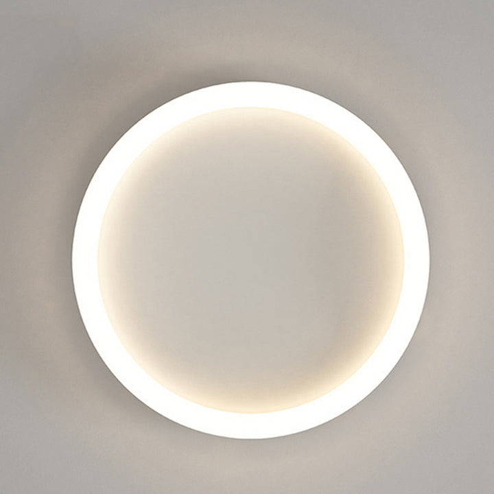 Moderne minimalistische runde Eisenrahmen Acrylschirm LED Unterputz Deckenleuchte für Wohnzimmer 