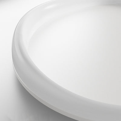 Plafonnier LED moderne minimaliste rond avec cadre en fer et abat-jour en acrylique pour salon 