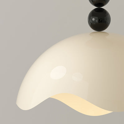 Plafonnier semi-encastré à LED en aluminium, fer et acrylique en forme d'œuf à dôme rond créatif contemporain pour salon 