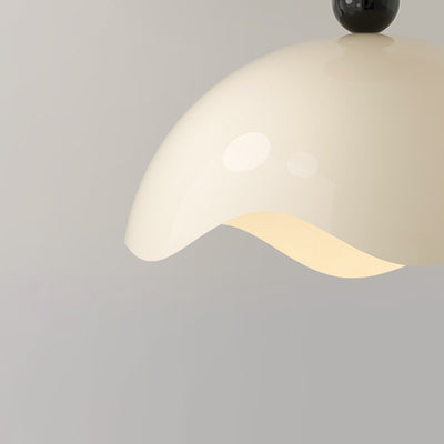 Plafonnier semi-encastré à LED en aluminium, fer et acrylique en forme d'œuf à dôme rond créatif contemporain pour salon 