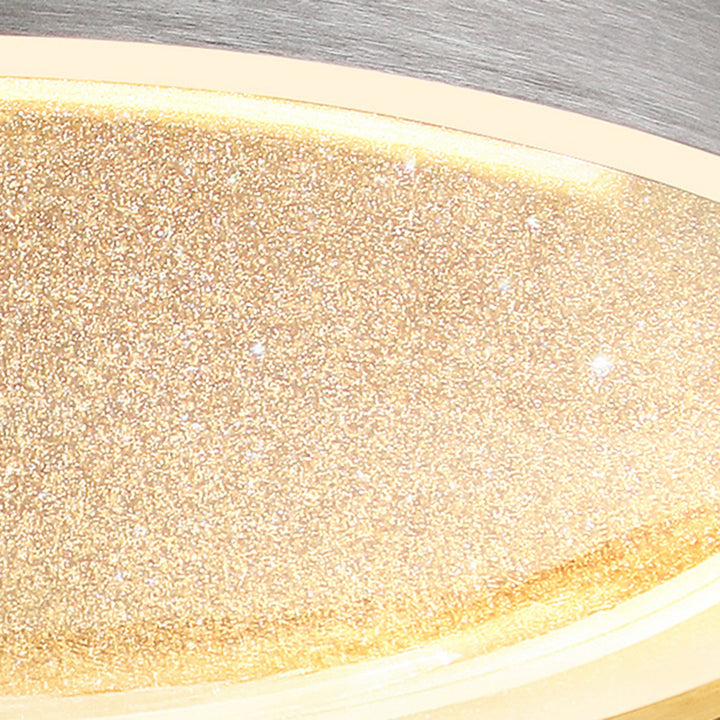 Moderne minimalistische runde Metallrahmen Acrylschirm LED Unterputz Deckenleuchte für Wohnzimmer 
