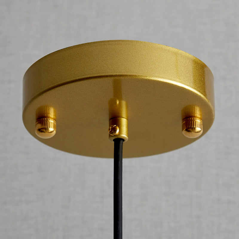 Lustre Suspendu Moderne de Luxe Rond avec Cristal 1 Lumière pour Chambre 