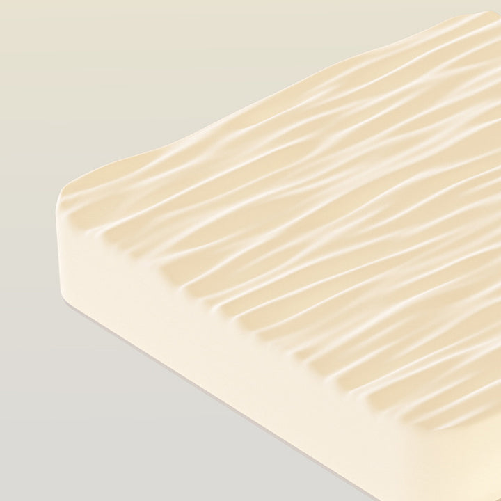 Plafonnier LED moderne minimaliste en fer avec abat-jour en PE à motif carré et rectangulaire pour salon 
