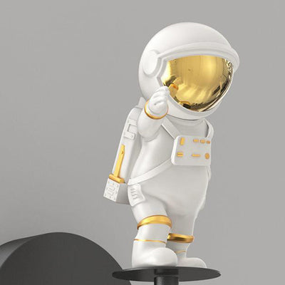モダンミニマリストオーブ宇宙飛行士鉄樹脂アクリルLEDウォールスコンスランプベッドルーム用 