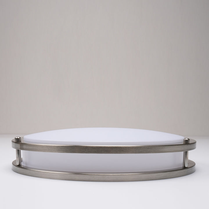 Plafonnier LED Rond en Fer et PVC de Simplicité Moderne pour Salon 